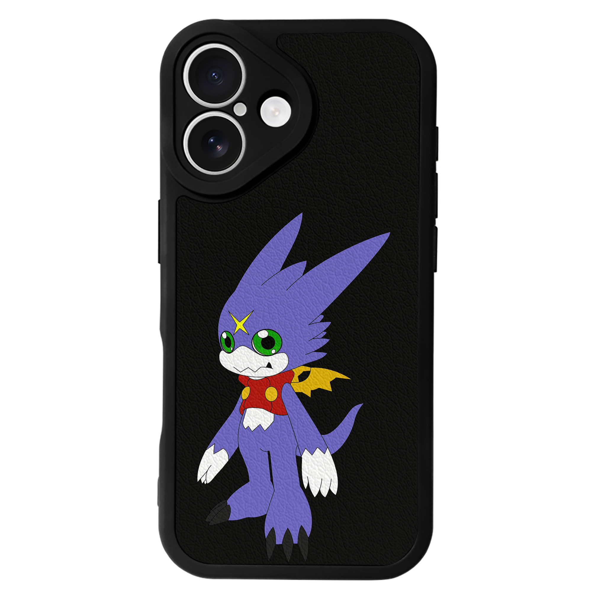（画像用） Digimon デジタルモンスター/デジモン 【iPhone 16シリーズ対応】シリコンスマホケース（レザー調） 材質：シリコン